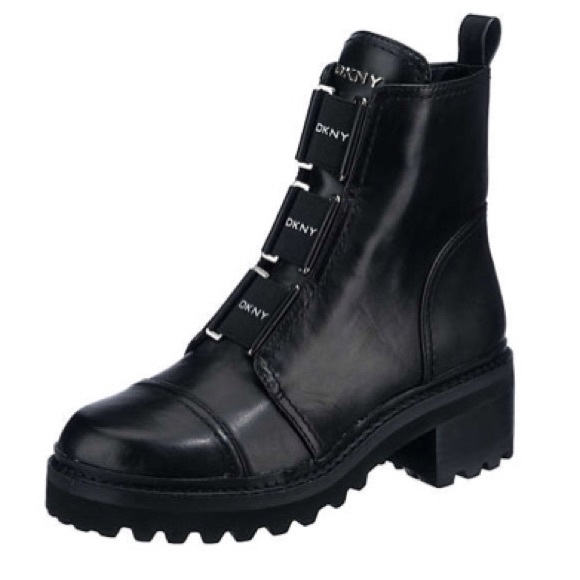 Dkny Shoes Dkny Donna Karan Barrett Combat Moto Lug Sole Ankle